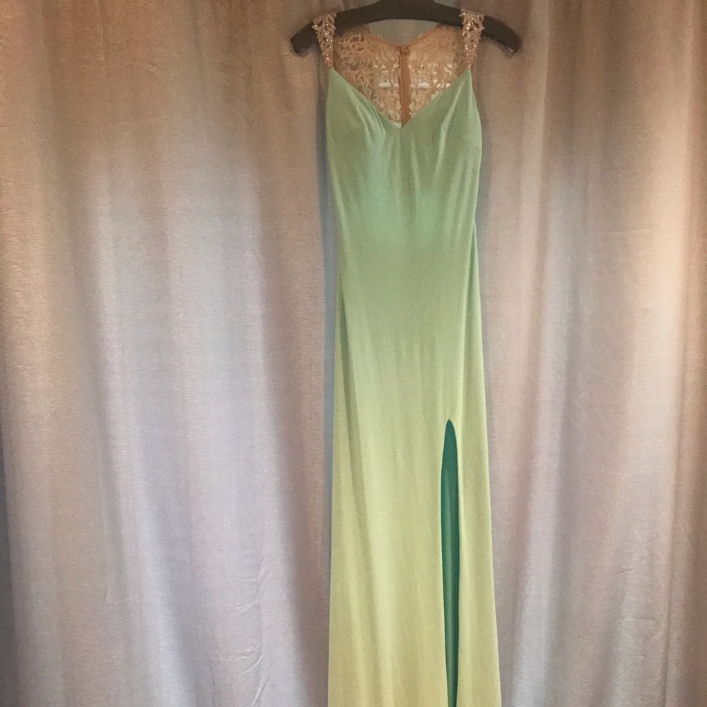 Gorgeous La Femme Dress that is super flattering!